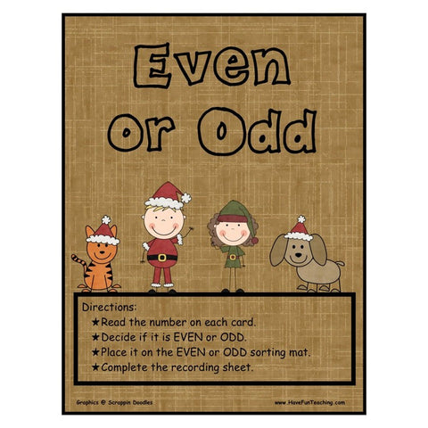 Even Odd Christmas Game