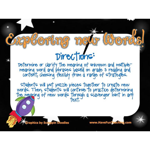 Explore New Words Prefix Game