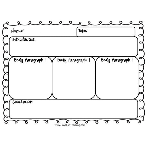 Expository Writing Graphic Organizer