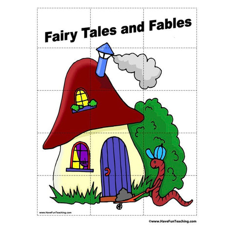 Fairy Tales Fables Puzzle Worksheet