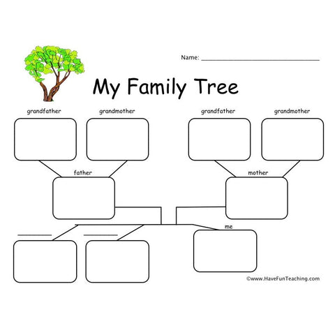 Family Tree Worksheet 3