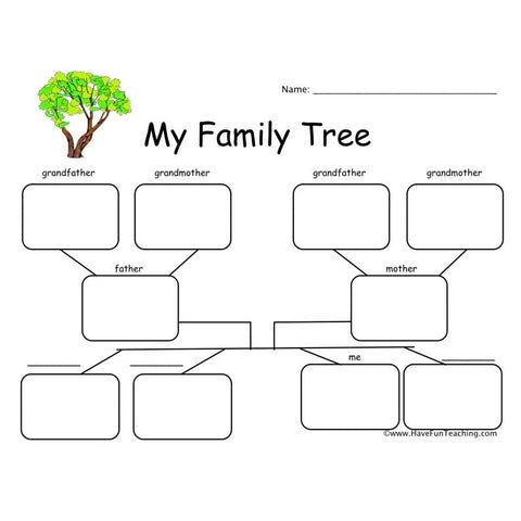 Family Tree Worksheet 4