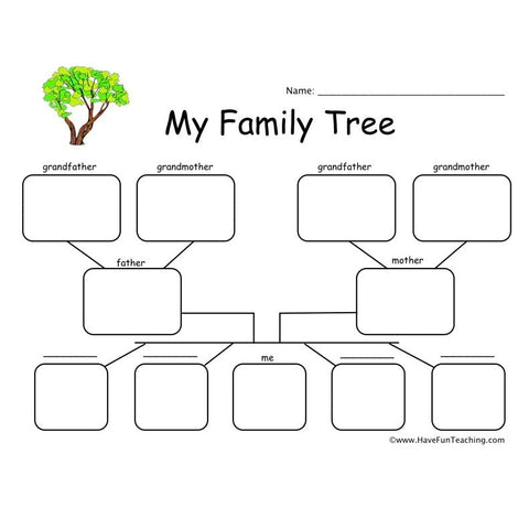 Family Tree Worksheet 5
