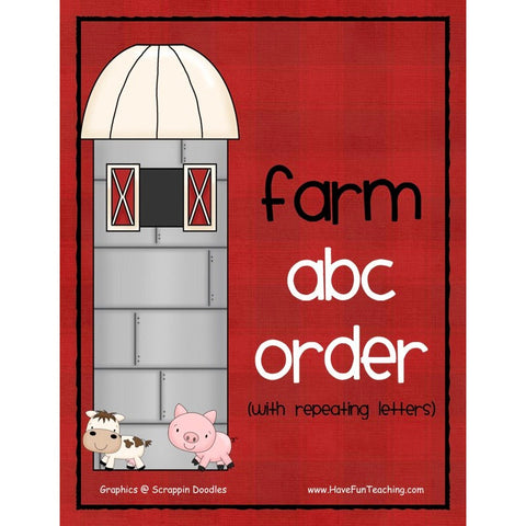 Farm ABC Order Game 2
