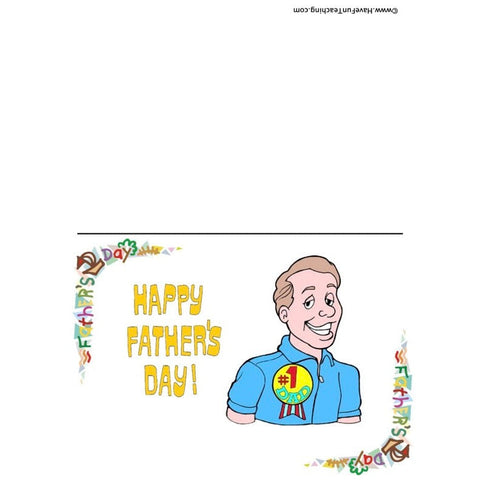 Fathers Day Card Worksheet 2