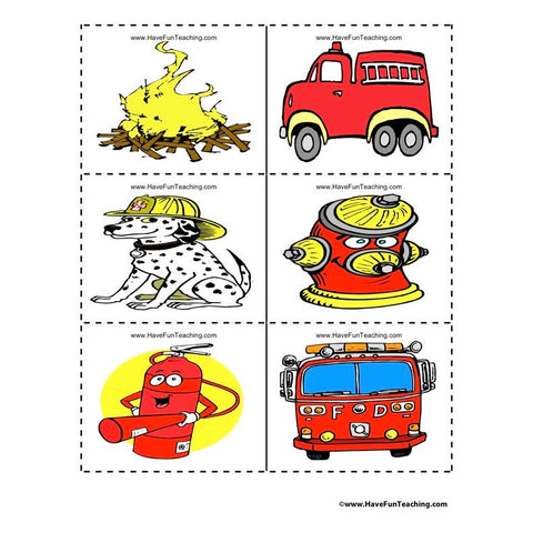 Fire Clip Art Worksheet