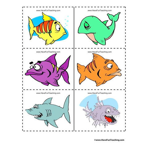 Fish Clip Art Worksheet
