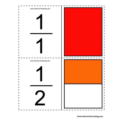 Fraction Flash Cards