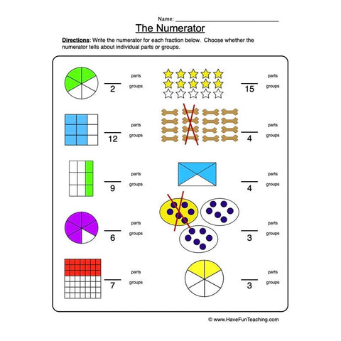Fractions Worksheet 2