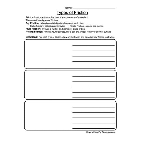 Friction Worksheet 2