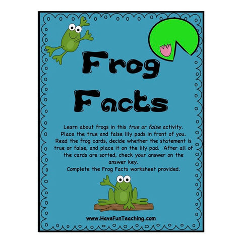 Frog Facts True False Game