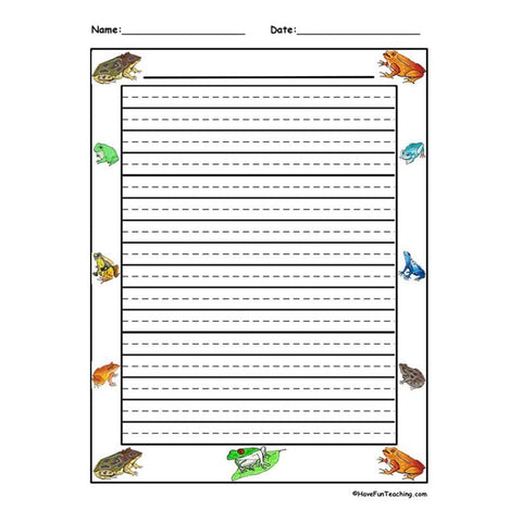 Frog Worksheet