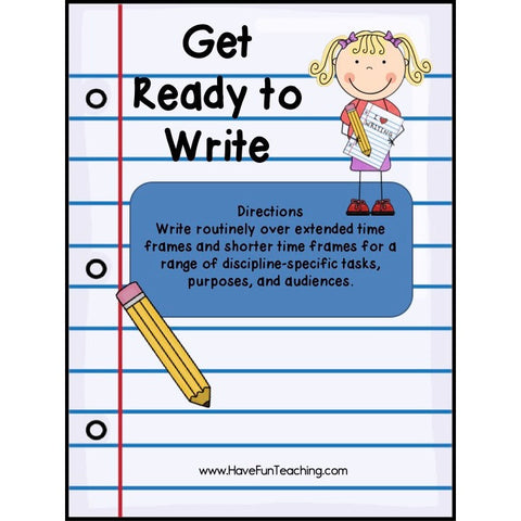 Get Ready to Write Game