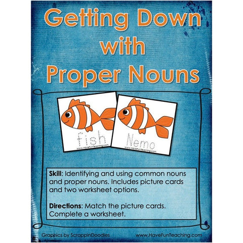 Getting Down with Proper Nouns Game