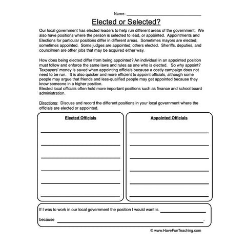 Getting the Job Worksheet