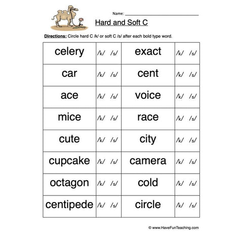 Soft C Worksheet