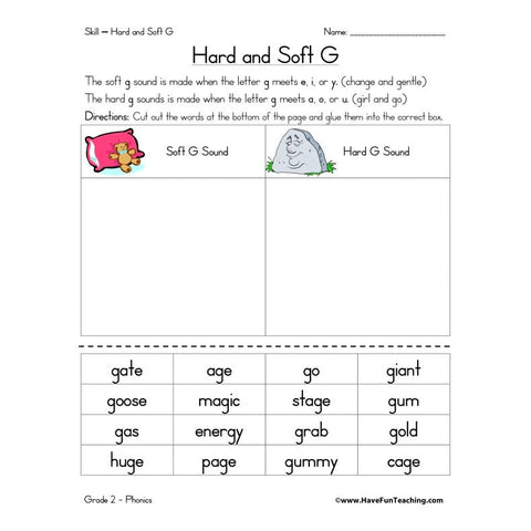 Soft G Worksheet 3