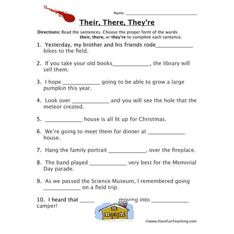 Homophones 7 Worksheet