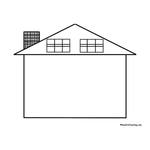 House Shape Book Worksheet