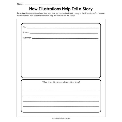 How Illustrations Help Tell a Story Worksheet