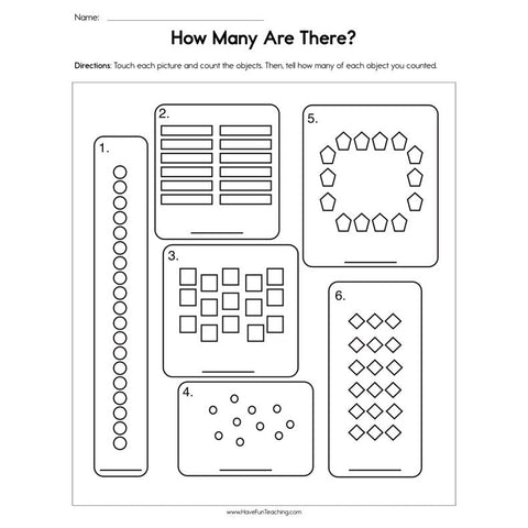 How Many Are There Worksheet