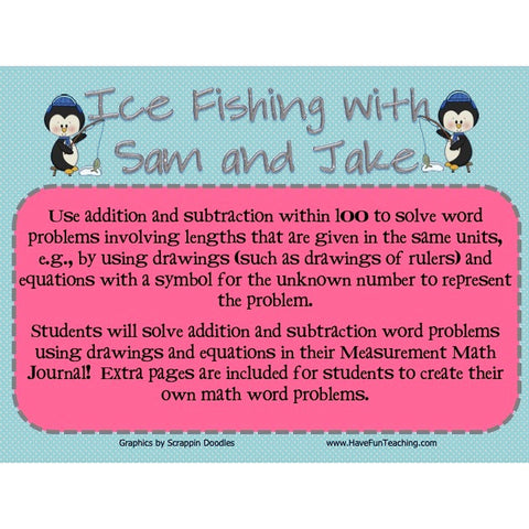 Ice Fishing Addition Subtraction Within 100 Game