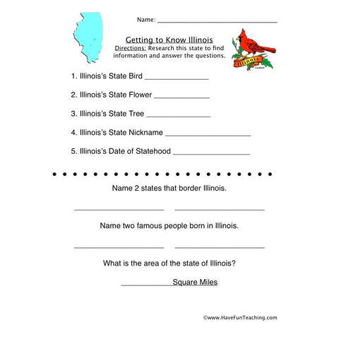 Illinois Worksheet