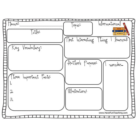 Informational Text Graphic Organizer