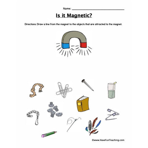 Is It Magnetic Worksheet