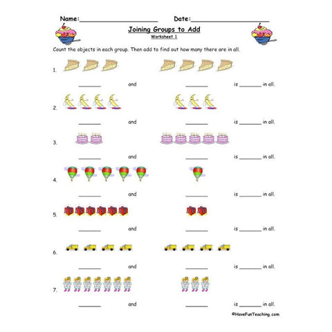 Joining Groups to Add Worksheet