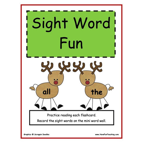 Kindergarten Sight Words Game