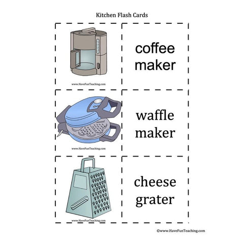 Kitchen Flash Cards