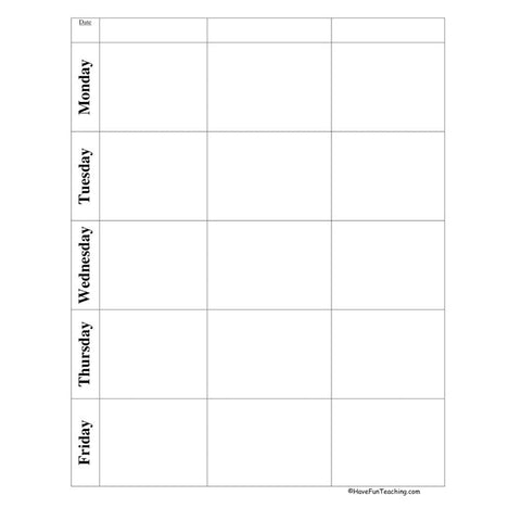 Lesson Plan Template Worksheet