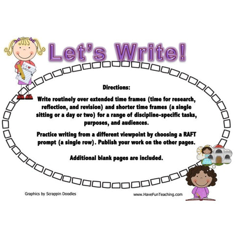 Let's Write RAFT Writing Game
