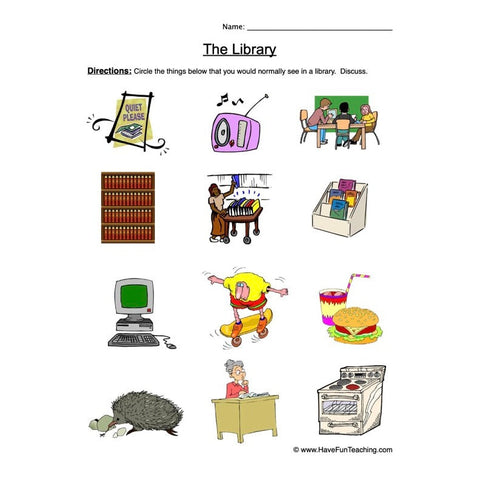 Library Worksheet