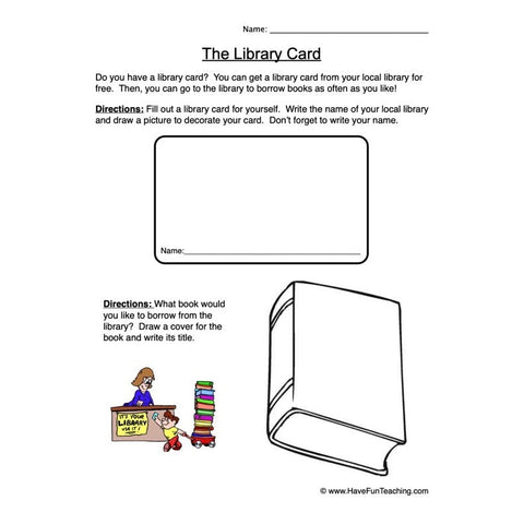 Library Worksheet 2