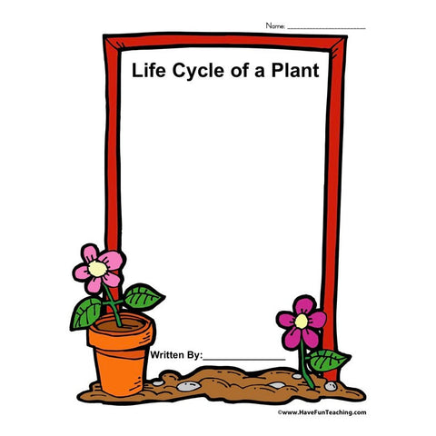 Life Cycle of a Plant Book Worksheet