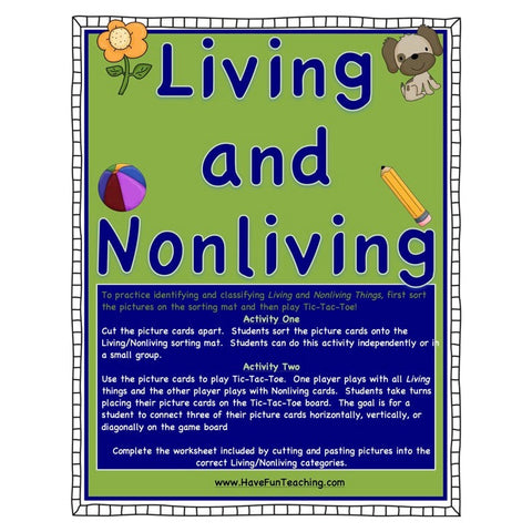 Living and Nonliving Game