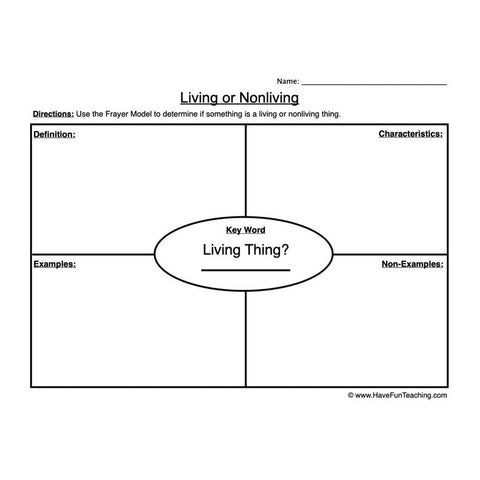 Living Non Living Worksheet 2