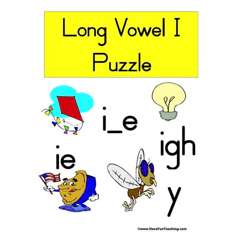 Long Vowel I Puzzle Worksheet