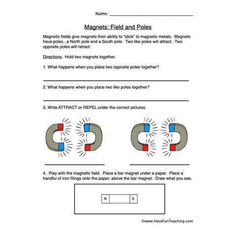 Magnets 1 Worksheet