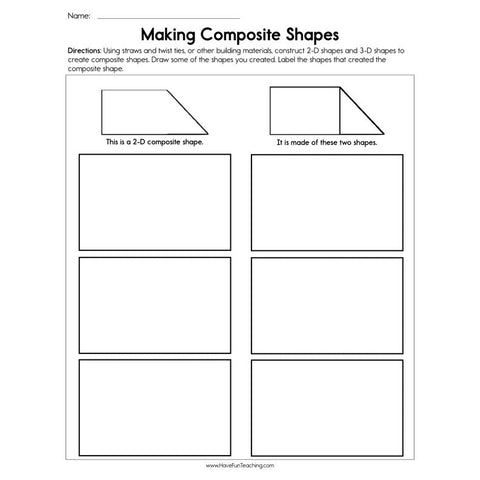 Making Composite Shapes Worksheet