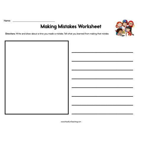 Making Mistakes Worksheet