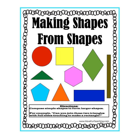 Making Shapes from Shapes Game