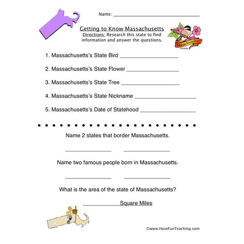 Massachusetts Worksheet