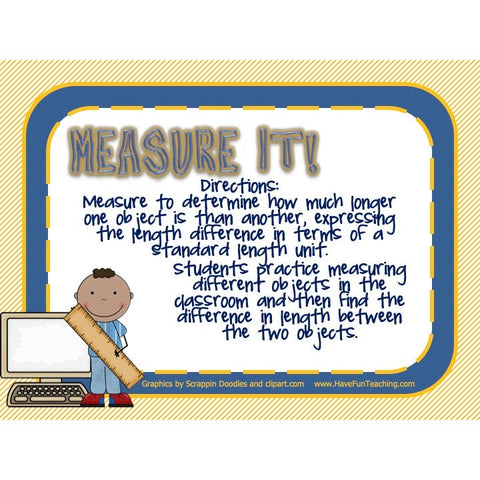 Measure It Comparing Lengths Game