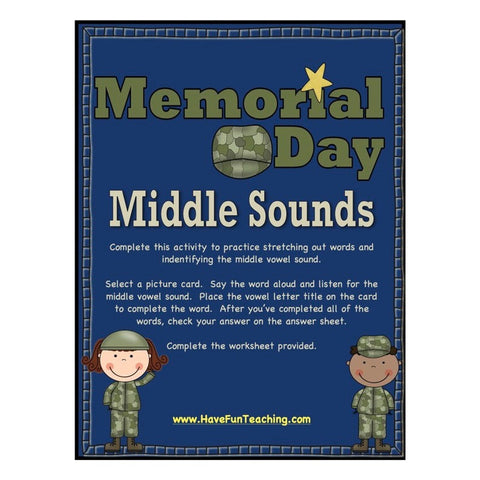Memorial Day Middle Sounds Game