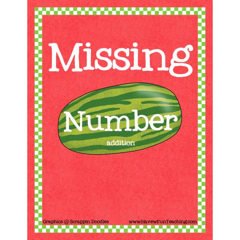 Missing Number Addition Game