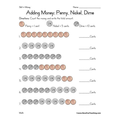 Money Worksheet