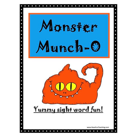 Monster Munch O Worksheet